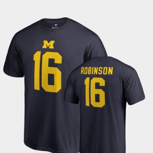 Denard Robinson Michigan T-Shirt Navy College Legends Mens Name & Number #16 979095-606