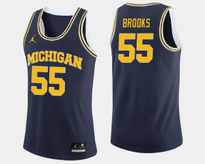 Navy College Basketball For Men's Eli Brooks Michigan Jersey #55 336164-443