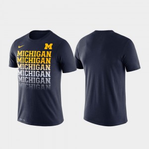 Performance Mens Fade Navy Michigan T-Shirt 945241-871