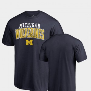 For Men Michigan T-Shirt Navy Square Up 219025-112