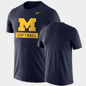 Performance Softball Michigan T-Shirt For Men's Drop Legend Navy 723124-960