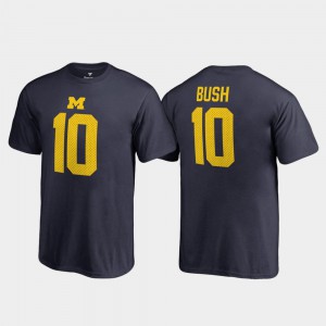 Navy College Legends Name & Number Kids Devin Bush Michigan T-Shirt #10 974047-688